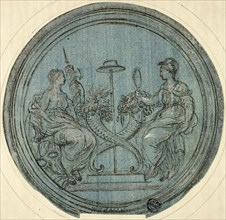 Roundel with Justice and Prudence, n.d. Creator: Jan Baptist Weenix.
