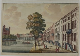 View of the Golden Bend on the Herengracht Canal, Amsterdam, c. 1694. Creator: Jan van Call.