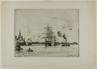 The Old Port of Rotterdam, 1863. Creator: Johan Barthold Jongkind.