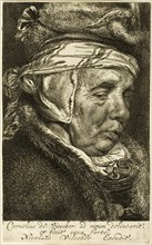 Head of an Old Woman, n.d. Creator: Cornelis de Visscher.