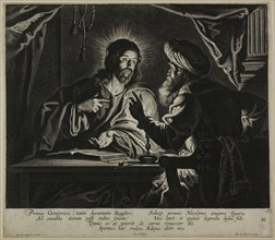 Christ and Nicodemus: A Night Piece, 1626/74. Creator: Pieter de Jode II.
