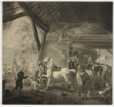 Interior of a Stable, n.d. Creator: Philip Wouverman.