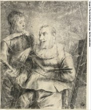 Portrait of Artist and Pupil, n.d. Creator: Pieter Jansz. Quast.