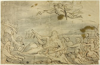 Study for Commerce or the Triumph of the Thames, 1767/80. Creator: James Barry.