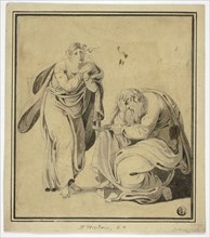Man and Woman in Attitudes of Distress, n.d. Creator: Henry Tresham.