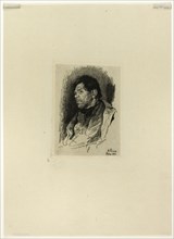 Seated Man Facing Left, 1874. Creator: Antonio Piccinni.