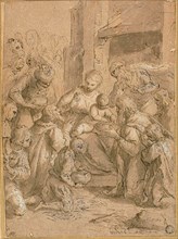 Study for the Adoration of the Magi, 1612. Creator: Jacopo Palma.