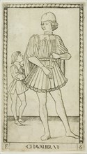 The Knight, plate six from The Ranks and Conditions of Men, c.1465. Creator: Unknown.