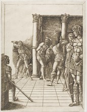 The Flagellation of Christ, with the Pavement, 1475/80. Creator: School of Andrea Mantegna.