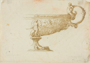 Partial Sketch of a Tazza, n.d. Creator: Unknown.