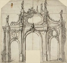 Triumphal Arch, 1600/99. Creators: Unknown, Agostino Mitelli.