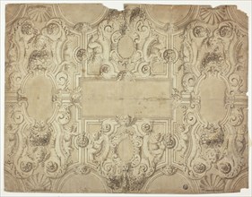 Design for a Ceiling Decoration, 17th century. Creator: Unknown.