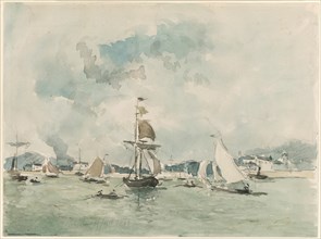 The Port of Honfleur, September 14, 1864. Creator: Johan Barthold Jongkind.