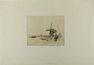 The Towpath, from Cahier de six eaux-fortes, vues de Hollande, 1862. Creator: Johan Barthold Jongkind.