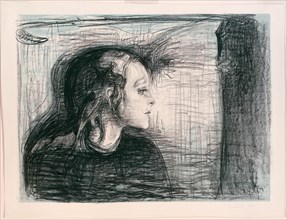 The Sick Child I, 1896. Creator: Edvard Munch.