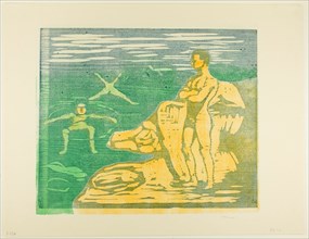 Boys Bathing, 1899. Creator: Edvard Munch.
