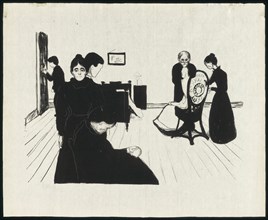 Death in the Sickroom, 1896. Creator: Edvard Munch.