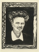 August Strindberg, 1896. Creator: Edvard Munch.