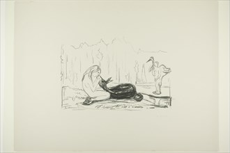 Omega and the Deer, 1908/09. Creator: Edvard Munch.