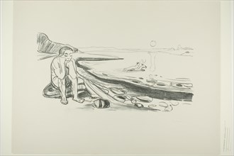 Omega's Flight, 1908/09. Creator: Edvard Munch.