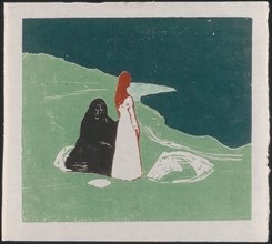 Two Women on the Shore, 1898. Creator: Edvard Munch.
