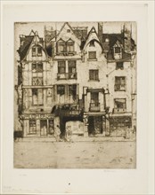 Place Plumereau, Tours, 1903. Creator: David Young Cameron.