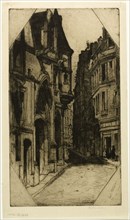 Hôtel de Sens, plate three from the Paris Set, 1904. Creator: David Young Cameron.