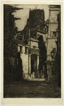 Saint Gervais, Rue des Barres, plate four from the Paris Set, 1904. Creator: David Young Cameron.