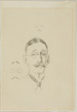 Head of a Man with Glasses with Two Sketches, n.d. Creator: Anders Leonard Zorn.