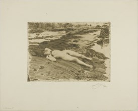 On the Sands, 1916. Creator: Anders Leonard Zorn.