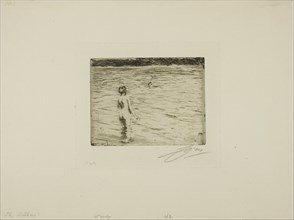 Mother Bathing, 1894. Creator: Anders Leonard Zorn.