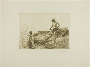 Seaward Skerries, 1913. Creator: Anders Leonard Zorn.