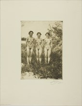 Three Sisters, 1913. Creator: Anders Leonard Zorn.