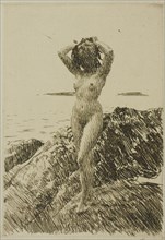 Hårtång (Seaweed-wreath), 1914. Creator: Anders Leonard Zorn.