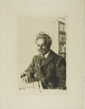 August Strindberg, 1910. Creator: Anders Leonard Zorn.
