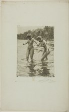 Two Bathers, 1910. Creator: Anders Leonard Zorn.