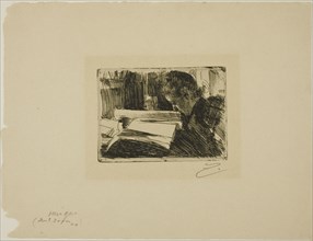Lady Reading (Mrs. Zorn), 1890. Creator: Anders Leonard Zorn.