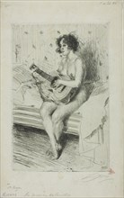The Guitar-Player, 1900. Creator: Anders Leonard Zorn.