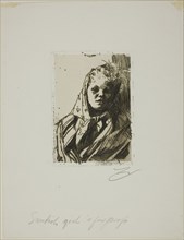Dalecarlian Peasant Woman, 1891. Creator: Anders Leonard Zorn.