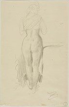 Standing Female Figure Seen from Behind, n.d. Creator: Anders Leonard Zorn.