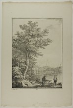 Plate 34 from Blatt Baum und Landschafts Studien, c.1810. Creator: Lorenz Ekemann Alesson.