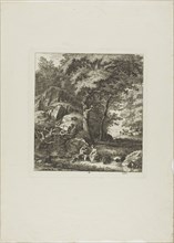 Couple Seated in a Glade, 1764. Creator: Salomon Gessner.