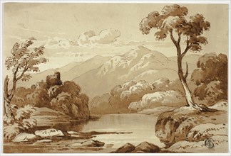 Mountainous Landscape with River, n.d. Creator: James Robertson.