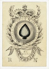 Playing Card: Ace of Spades, n.d. Creator: Unknown.