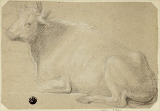 Cow Lying on Haunches, n.d. Creator: Unknown.