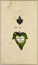Forget Me Not (valentine), c.1830. Creator: Unknown.