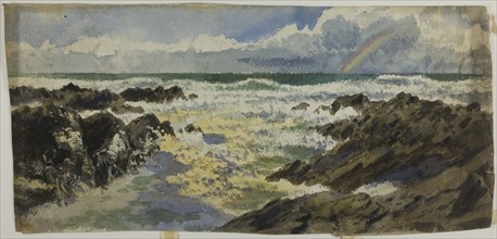 Rainbow Over Stormy Sea, c.1900. Creator: Unknown.