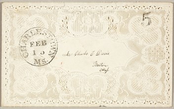 Valentine envelope, 1860/69. Creator: Unknown.