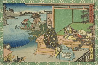 The Domyoji Scene (Domyoji no dan), from the series "Sugawara's Secrets (Sugawara denju)", c.1830/44 Creator: Sadahide Utagawa.