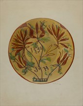 Pa. German Plate, 1938. Creator: Eugene Shellady.